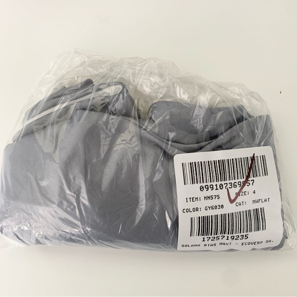 NWT Madewell Satin Maxi Slip Skirt Dusk Grey - Picture 5 of 6